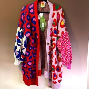 Farm Rio Oversized Sweater NWOT